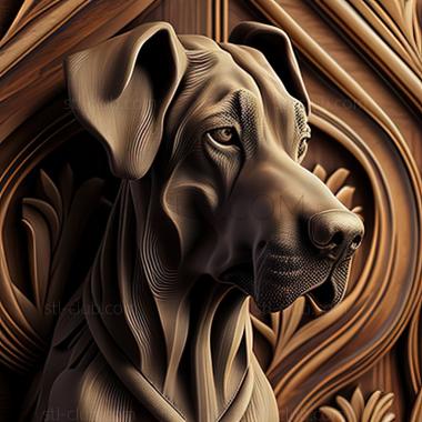 3D model st The Great Dane of Argentina dog (STL)